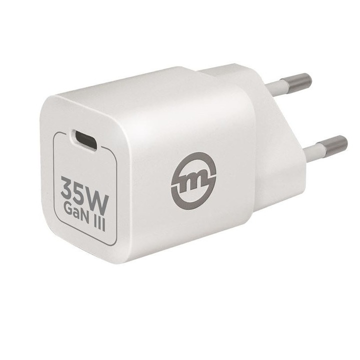 Mobile Origin GaN 3 hálózati töltő, USB-C, 35W, Fehér