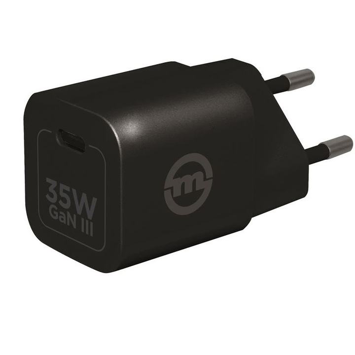 Incarcator retea Mobile Origin GaN 3, USB-C, 35W, Negru