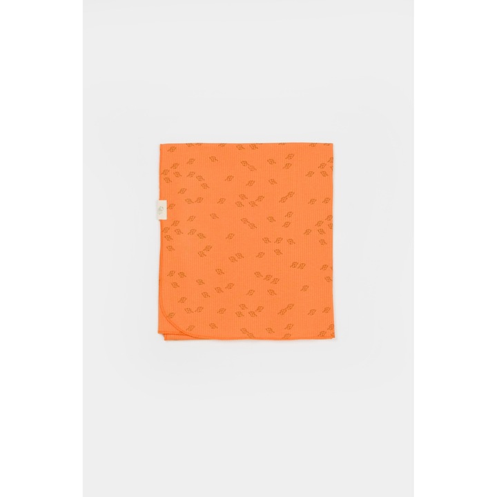 Nyomtatott szőnyeg, BabyCosy, 50% modál+50% pamut, sárgabarack, 85x85 cm