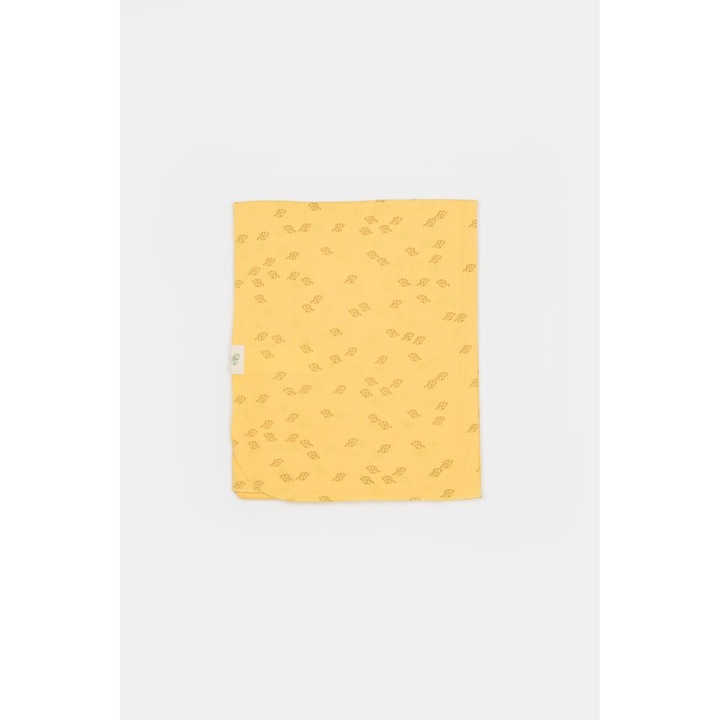 Nyomtatott szőnyeg, BabyCosy, 50% modál+50% pamut, citrom, 85x85 cm