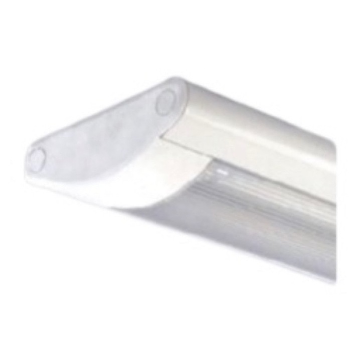 Corp de Iluminat Aparent OS-PILO-200 ALB Neon 2x36W T8 G13 Corp Metal Alb Abajur Plastic Matt BRILUM