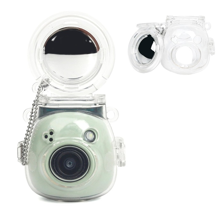 Carcasa de protectie pentru camera Instax pal, JESWO, Policarbonat, Transparent