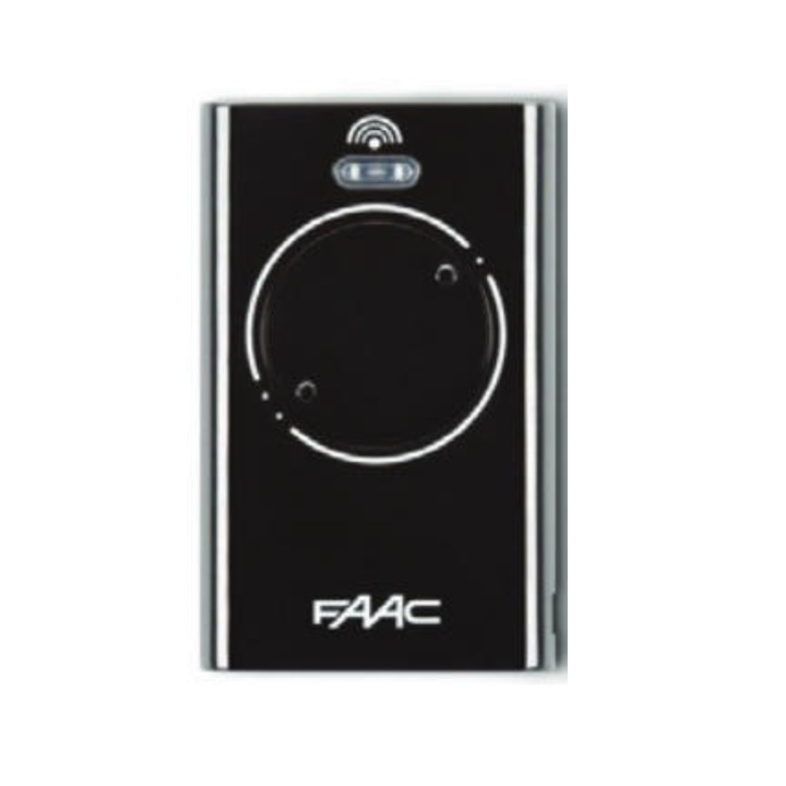 Дистанционно управление, Faac, XT2, 868Mhz, SLH, за Gates, 2 канала, 63x40x10mm, Променлив код, Черно