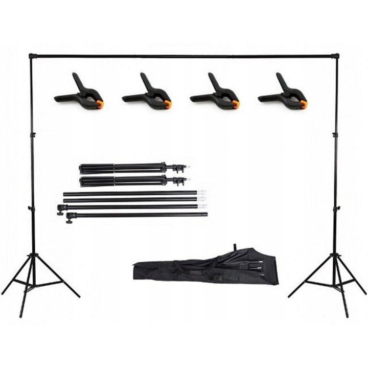 Set trepied pentru fundal foto, puternic/ 210x152-304cm