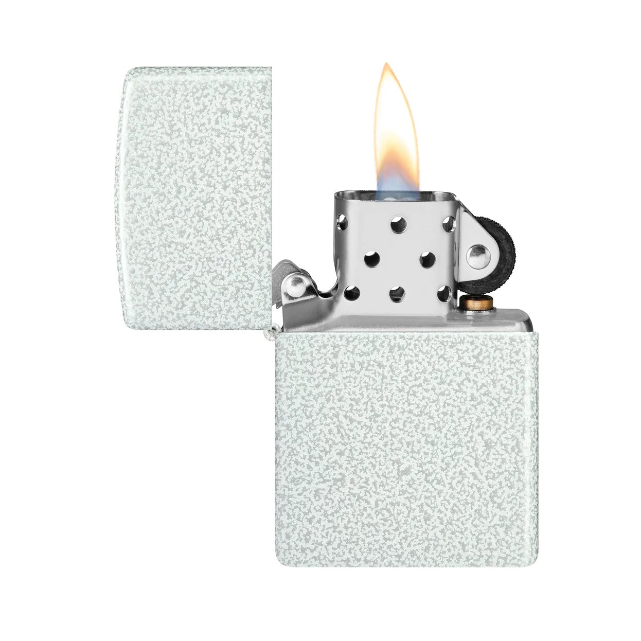 Accendino Zippo Skull In Metallo Nero, Con Classico Click, Antivento, Ricaricabile, Made In USA, Garanzia A Vita