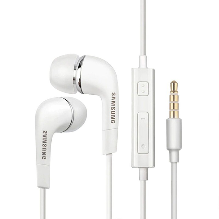 Casti in-ear Samsung (EHS64AVFWE), Microfon, Mufa Jack, White (Bulk Packing)