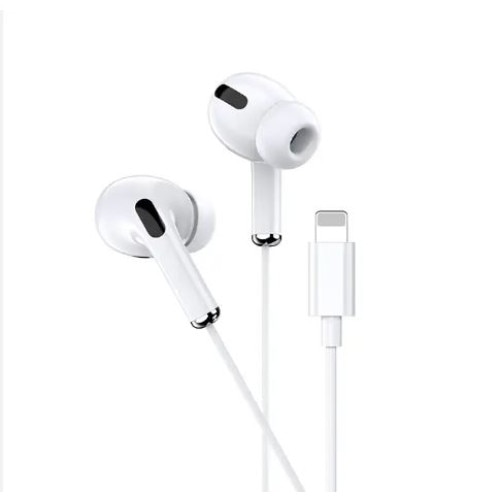 Casti Audio Stereo Kakusiga, pentru iPhone cu Mufa Lightning, Microfon si Telecomanda - Alb