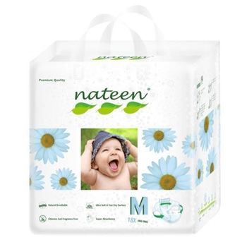Scutece ecologice Nateen premium, Marimea 3, 4-9 kg, 18 buc