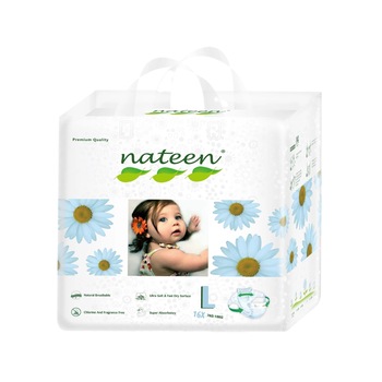 Scutece ecologice Nateen premium, Marimea 4, 7-18 kg, 16 buc