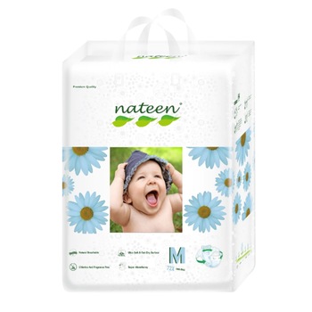 Scutece ecologice Nateen premium Marimea 3, 4-9 kg, 72 buc