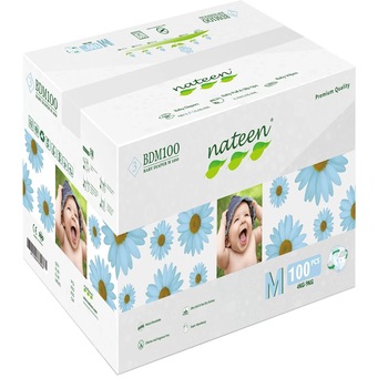 Scutece ecologice Nateen premium Marimea 3, 4-9 kg, 100 buc
