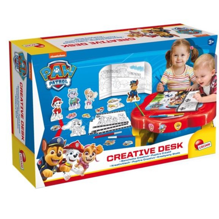 Birou creativ Paw Patrol, Plastic, 3 ani+