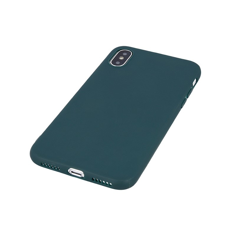Husa mata din TPU pentru iPhone 15 Pro, verde
