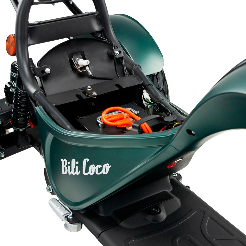 Skuter electric BILI COCO COBRA, 2 motoare 2000W, 45 km/h, verde