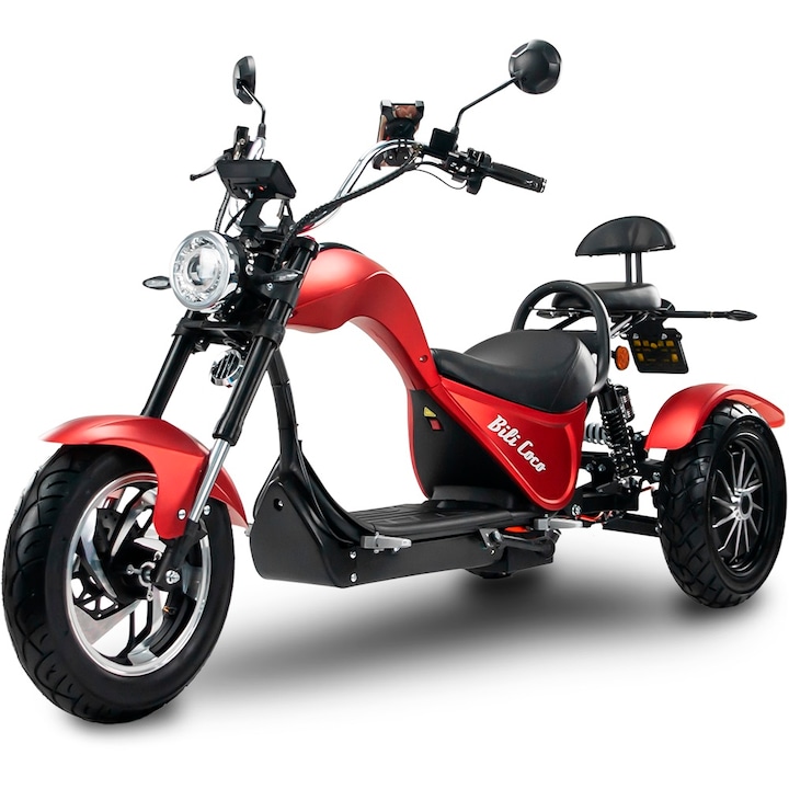 Scuter electric BILI COCO COBRA, 2 motoare 2000W, rosu, 173x71x107cm