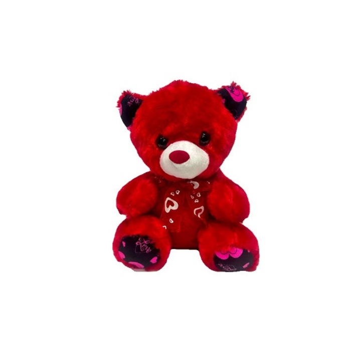 Плюшено мече с панделка, 120-130 см Concept E Efrall червено