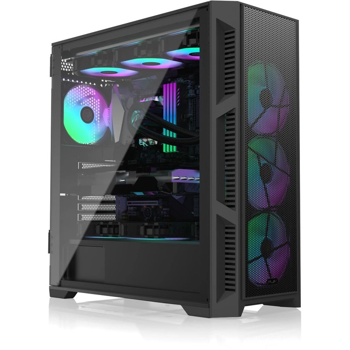 Компютърна кутия RAIJINTEK PONOS ULTRA MS4, Черен, Middle Tower
