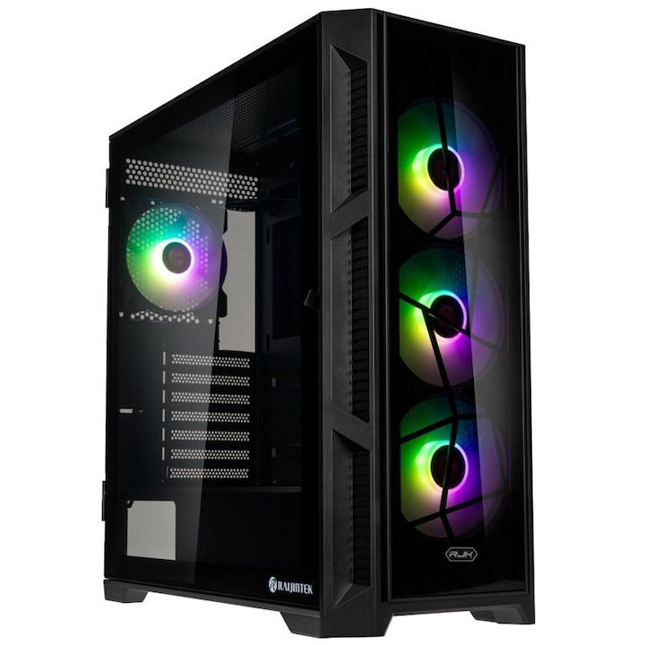 Carcasa PC Zalman I3 NEO V2 Mid Tower, ventilatoare RGB x4, alb