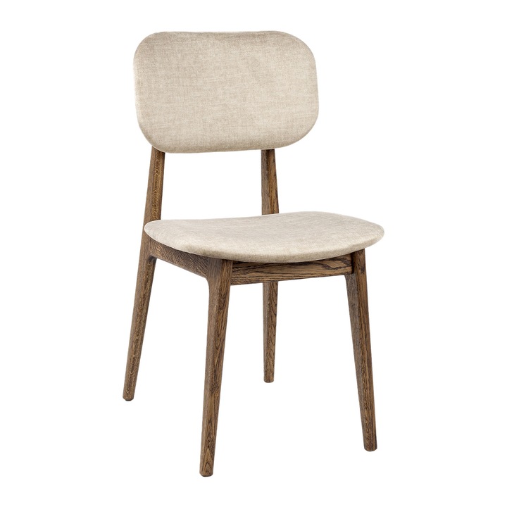 Scaun dining lemn masiv de stejar, OTIS, Topaz05, 84x42x46 cm