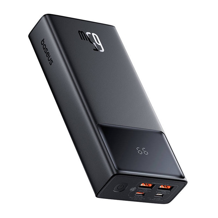 Powerbank telefon, Baseus, 20000mAh, 65W, Negru