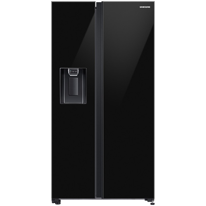 Samsung RS65DG5403S9EO Side by side hűtőszekrény, 635 l, No frost, Allround Cooling, Smart Things WiFi, AI Energy, E energiaosztály, M 178 cm, Fekete