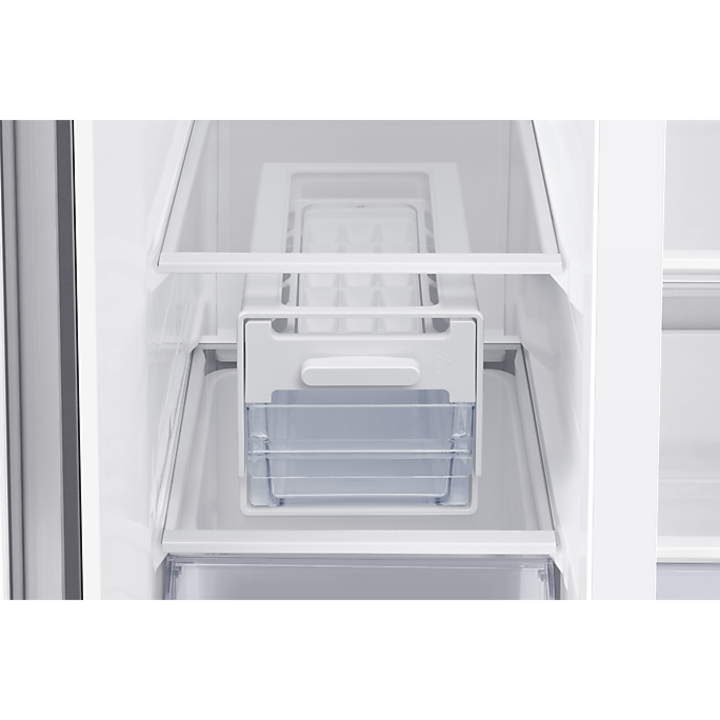 Side by side Samsung RS62DG5003S9EO, 655 l, No frost, All around Cooling, Smart Things WiFi, Clasa E, H 178 cm, Argintiu