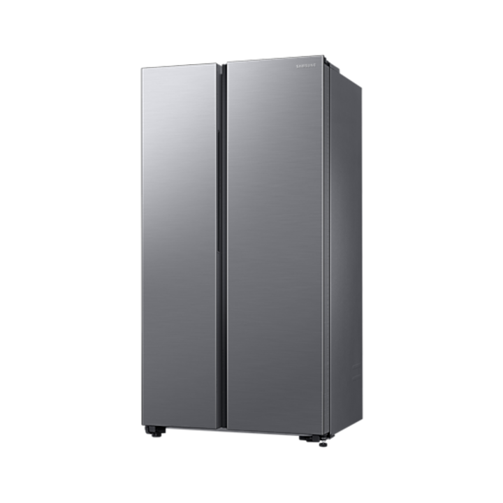 Side by side Samsung RS62DG5003S9EO, 655 l, No frost, All around Cooling, Smart Things WiFi, Clasa E, H 178 cm, Argintiu