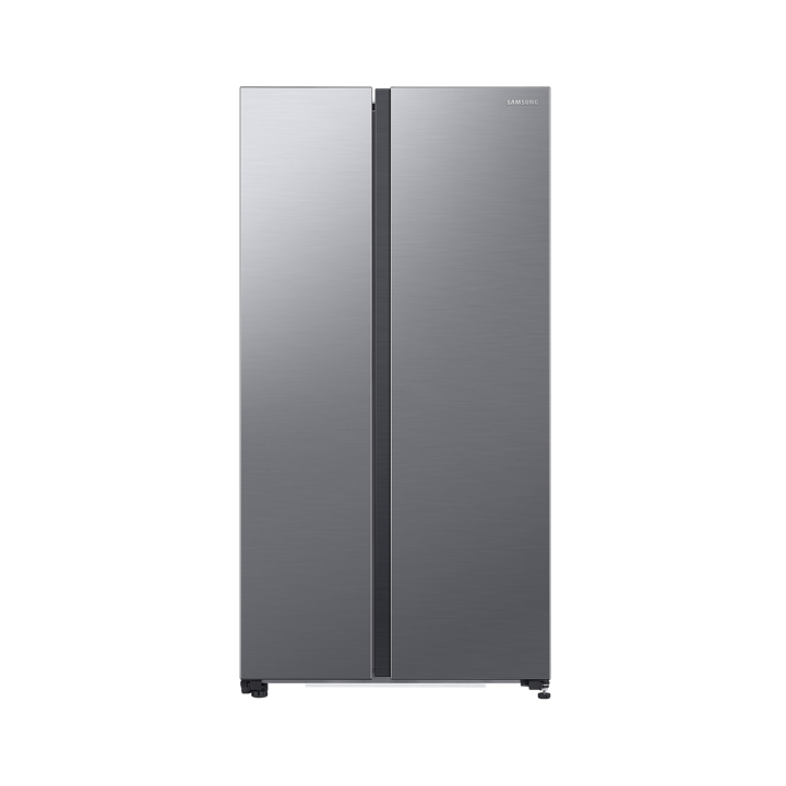 Side by side Samsung RS62DG5003S9EO, 655 l, No frost, All around Cooling, Smart Things WiFi, AI Energy, Clasa E, H 178 cm, Inox