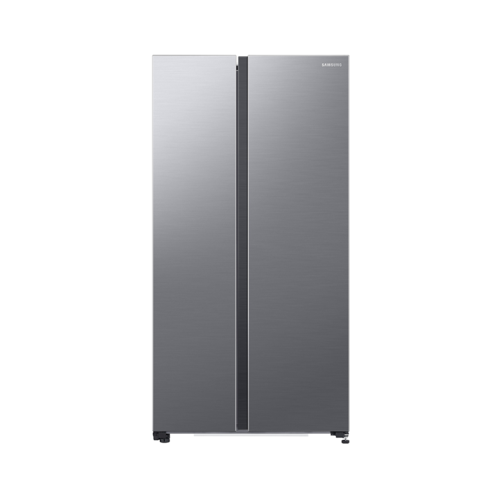 Side by side Samsung RS62DG5003S9EO, 655 l, No frost, All around Cooling, Smart Things WiFi, AI Energy, Clasa E, H 178 cm, Inox