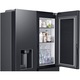 Хладилник с фризер Side by side Samsung RH68DG883DB1EF, 627 литра, No frost, Twin Cooling, 5 в 1 преобразуване, Food Showcase, Smart Things WiFi, AI Energy, Клас D, H 178 см, Inox