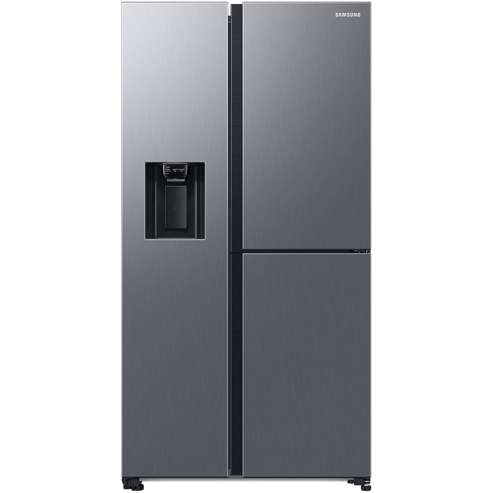 Samsung RH68DG853DS9EF Side by side hűtőszekrény, 627 l, No frost, Twin Cooling, 5 az 1-ben átalakítás, Élelmiszer Showcase, Smart Things WiFi, AI Energy, D energiaosztály, M 178 cm, Inox
