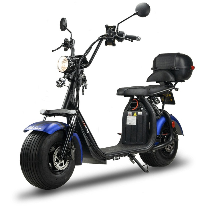 Scuter electric BILI BIKE BILI COCO STRONG 2000W, 45 km/h, negru, 196x86x118cm