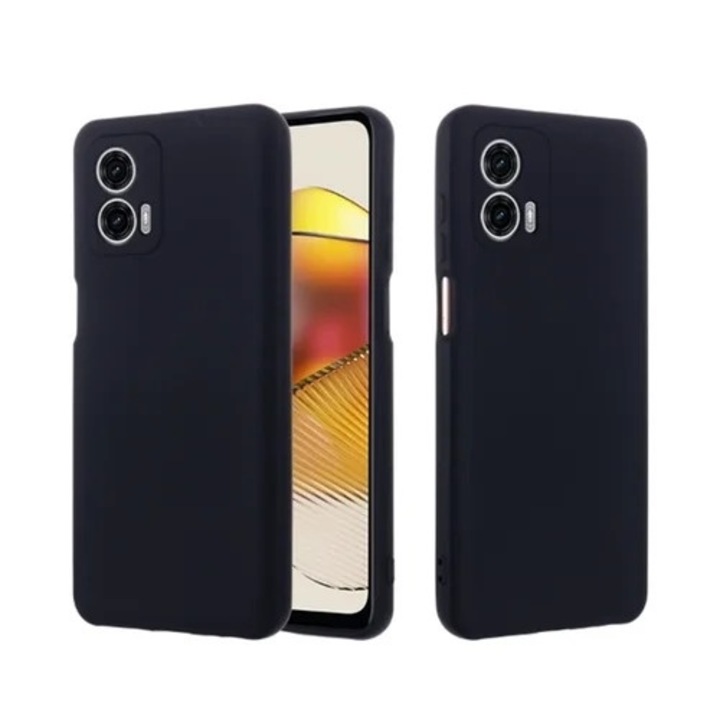 Кейс за телефон Motorola Moto G04 - черен силиконов кейс
