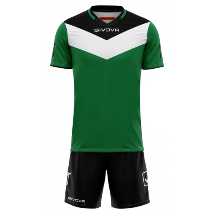 Echipament fotbal Givova Campo EF6, Verde/Negru