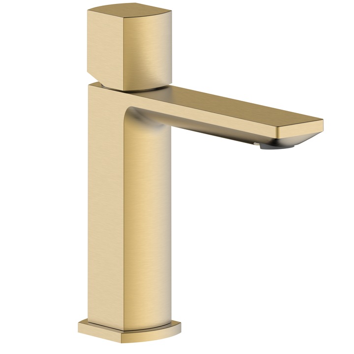 Aquasanit Coral mosdócsaptelep, kerámia patron, 40cm 3/8 csatlakozók, matt arany