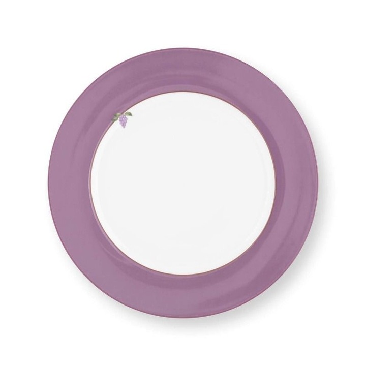 Порцеланова чиния Lily&Lotus Uni Lilac 23см