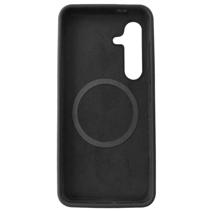 Husa Devia Nature Series Silicone Magnetic compatibila cu Samsung Galaxy S24 Negru