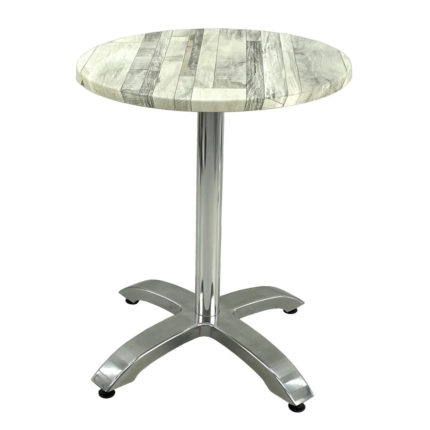 Masa Bistro Rotunda D60xh74cm Raki White Block, Blat Werzalit Si Picior 