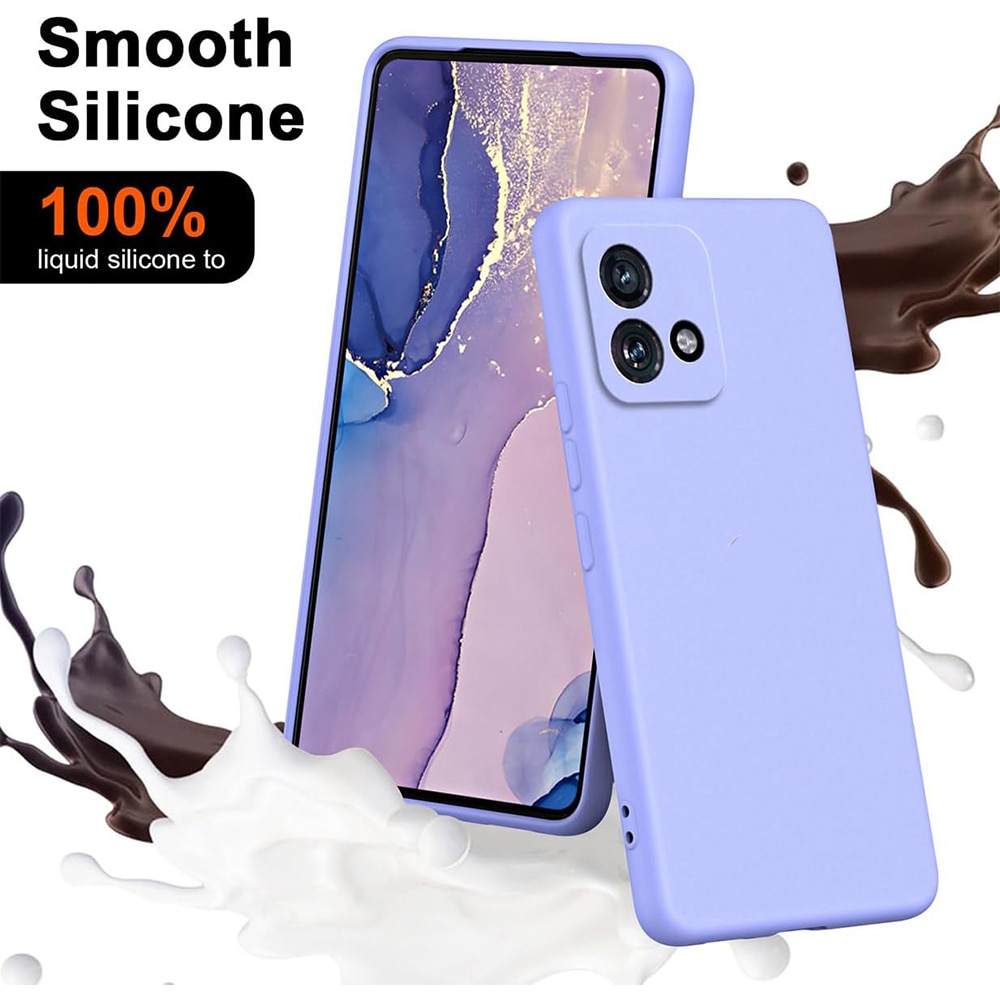 Husa Jelly Silicone Compatibil cu Motorola Edge 40 Neo, Interior de microfibra, Flexibila, Lila