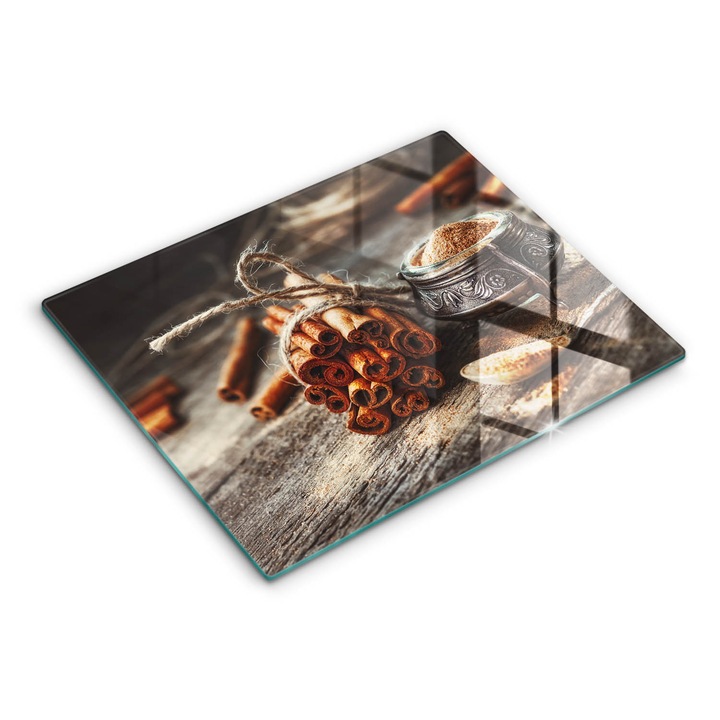 Dekoratív üveg, Wallfluent, Vanília hüvely, Barna, 52x40 cm