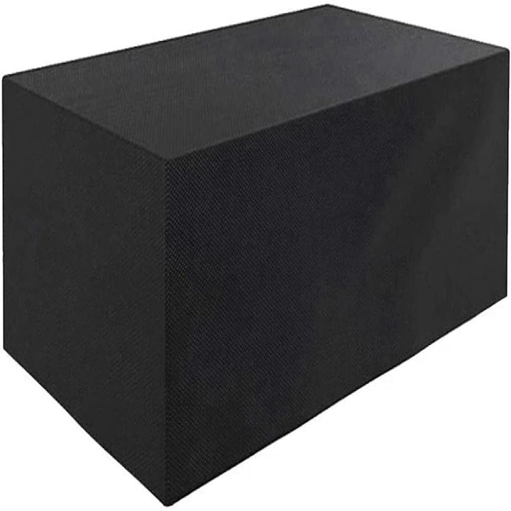 Калъф за градинска мебел, плат Оксфорд, 213x132x74 см, черен