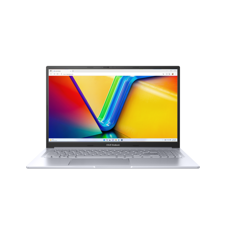Asus VivoBook M3504YA-BQ156W 15.6" FullHD laptop, AMD R7-7730U, 16GB, 512GB SSD, AMD Graphics, Windows 11 Home, Magyar billentyűzet, Ezüst