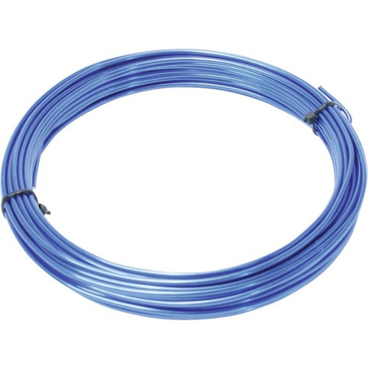 Sarma de aluminiu Pösamo 2mm x 100m, albastru, lacuit