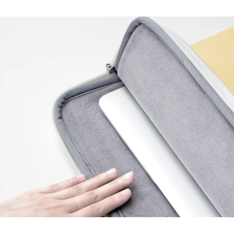 Geanta office laptop, TAIKESEN LADY M1, Apple Macbook, diagonala maxim 15 inch, alb cu albastru