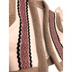 Costum popular baieti, alb/maro/rosu, 4 piese, 56-62 cm, 0-3 luni