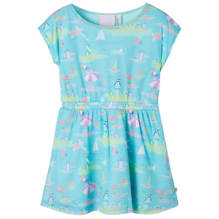 Rochie pentru copii vidaXL, turcoaz deschis, kg, Albastru
