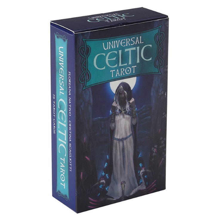 Tarot, JENUOS®, Universal Celtic, 78 de carti si ghiduri, Multicolor