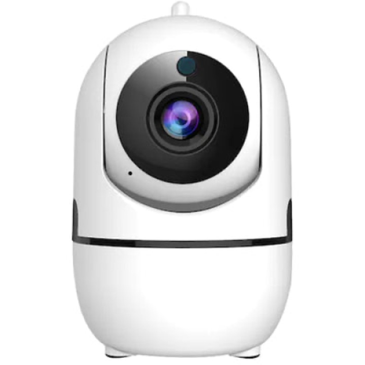 Vezeték nélküli babafigyelő készlet, ALG™ baba videó audio megfigyelés, éjszakai látás, kétirányú hang, Push To Talk funkció, automatikus elforgatás, Full HD 2MP 1920*1080, mozgásérzékelő, fehér