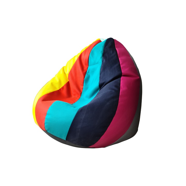 Пуф тип круша за открито, Pufrelax Nirvana Grande, водоустойчив, Многоцветен