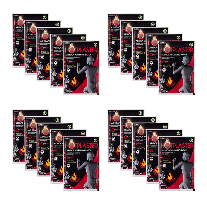Plasture impotriva durerii cu Arnica si Gheara Dracului 9x14 cm. x 20 buc